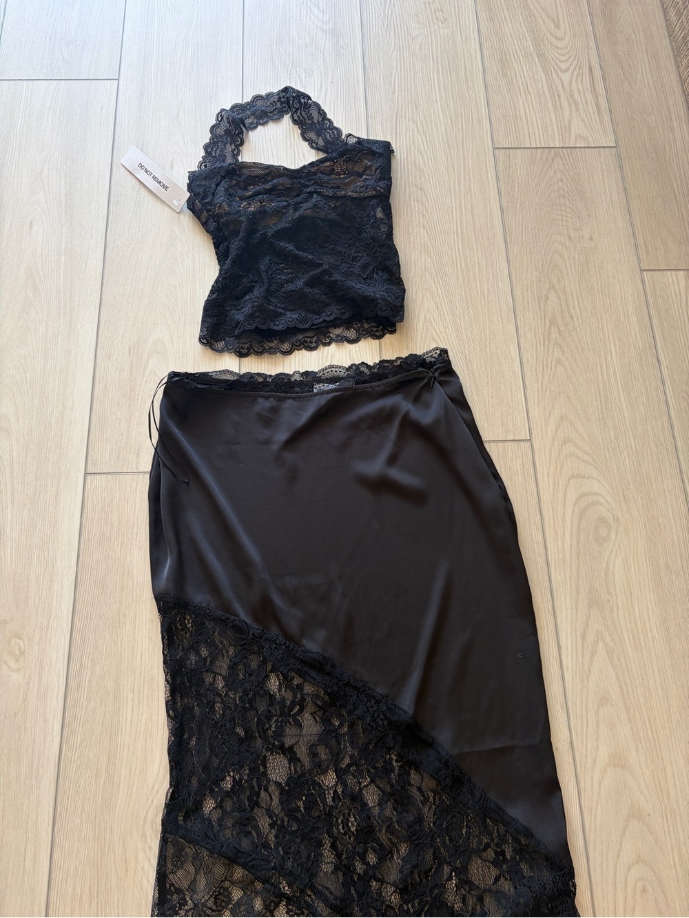 Princess Polly Black Lace-Trim Maxi Skirt - Picture 3 of 7